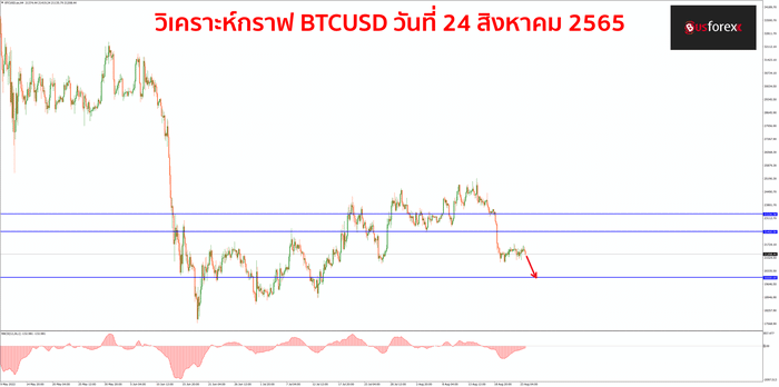 BTCUSD วันที่ 24 สิงหาคม 2565