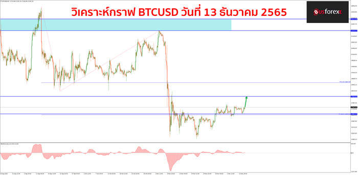BTCUSD วันที่ 13 ธันวาคม 2565