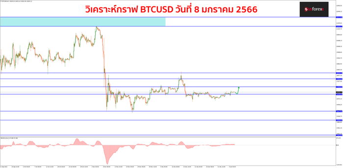 BTCUSD วันที่ 8 มกราคม 2566 1