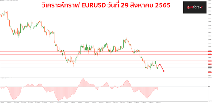 EURUSD วันที่ 29 สิงหาคม 2565